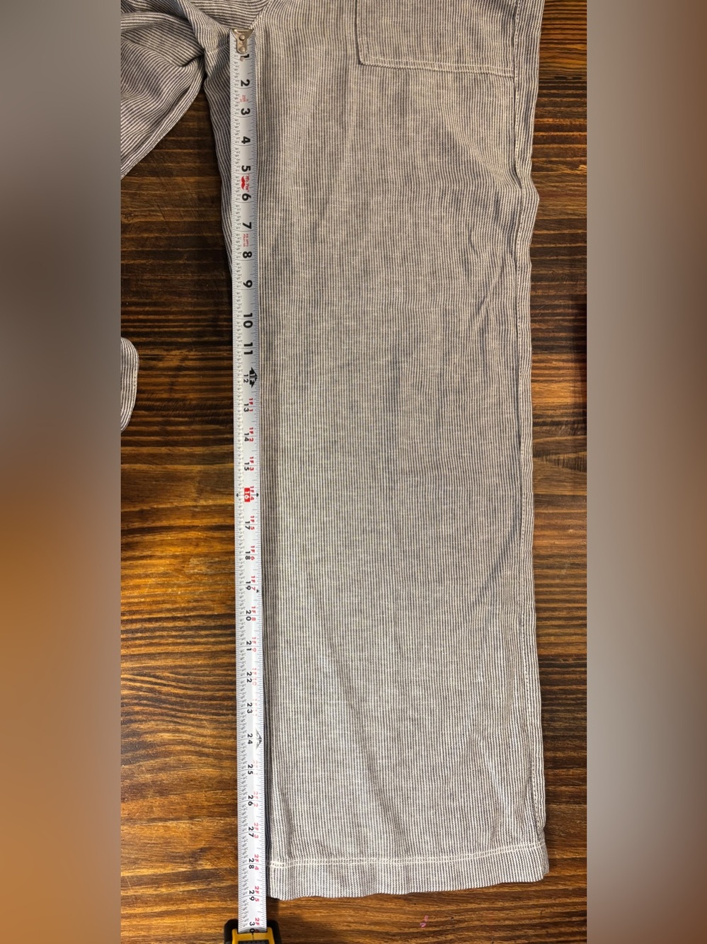 GAP Linen Blend Drawstring Pants XS Black White Stripe Lightweight PullOn Casual - Picture 11 of 11